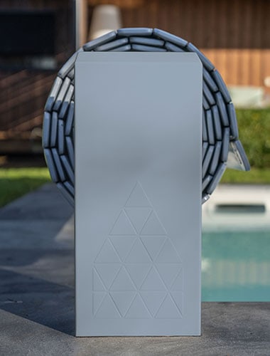 Volet piscine Série Pure pied gris